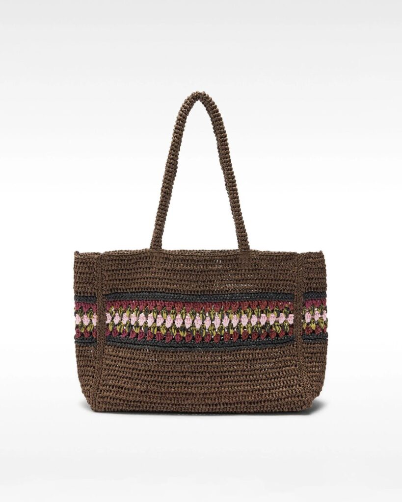 Bolso trenzado rafia Parfois