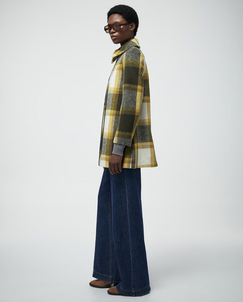 Abrigo estampado Vichy